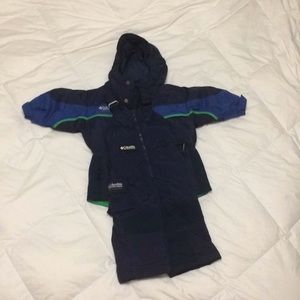Columbia snow gear- ski bib and ski jacket size 2T